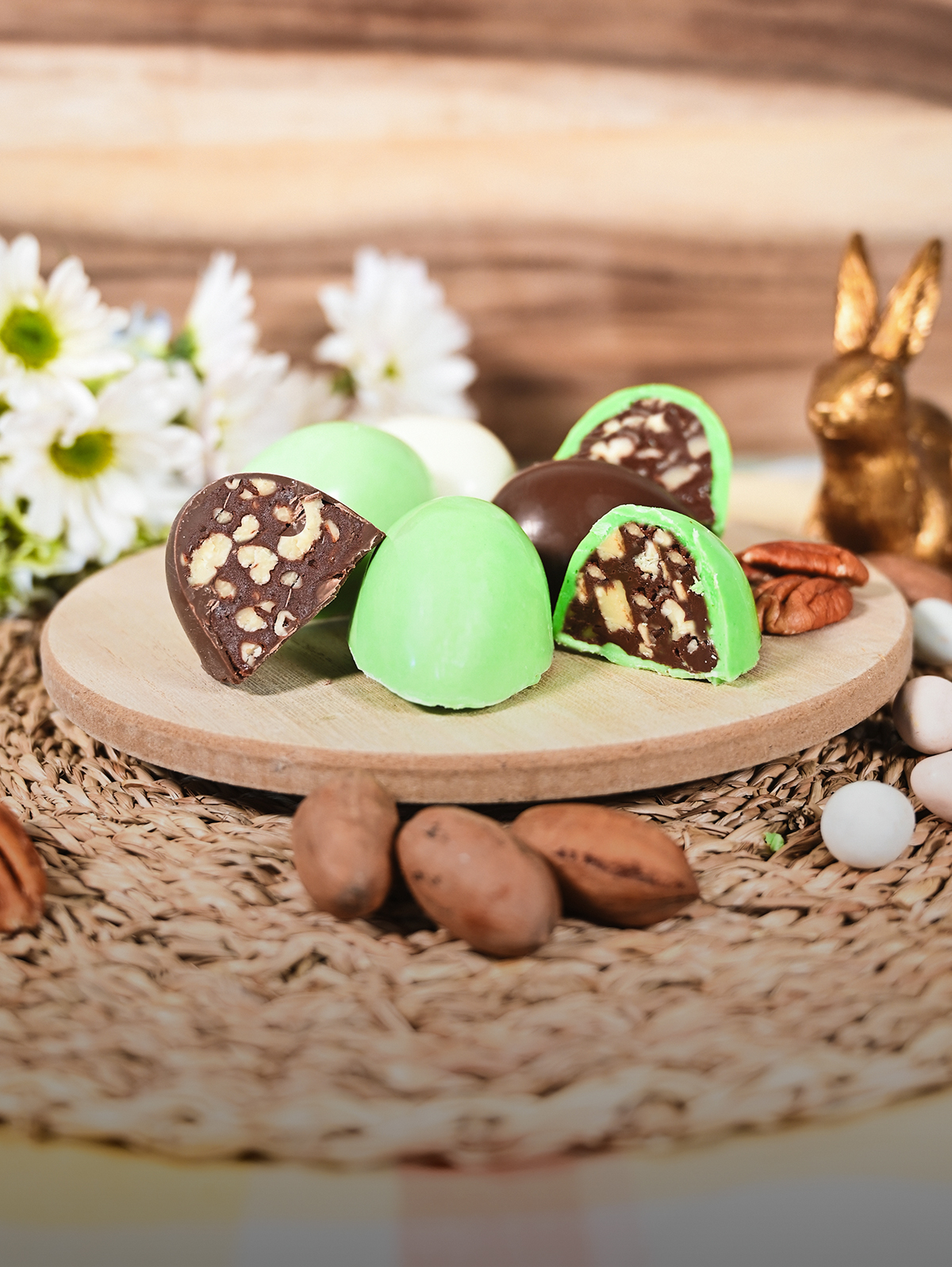 Pecan Chocolate Fudge Easter Eggs South